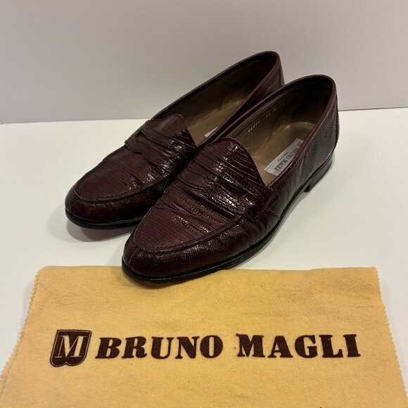 Bruno Magli “Jesse” Oxblood Penny Loafers – Italian Leather 10M - Picture 1 of 10